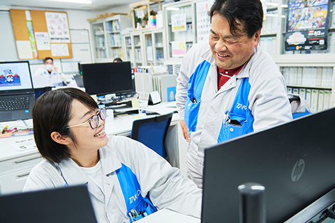 インタビューの様子