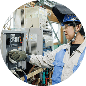 点検作業中の様子